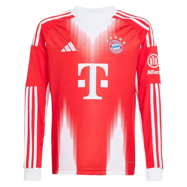 2025-2026 Bayern Munich Long Sleeve Home Shirt (Kids) (Olise 17)-SoccerKits Hub | Buy Soccer Jerseys Online